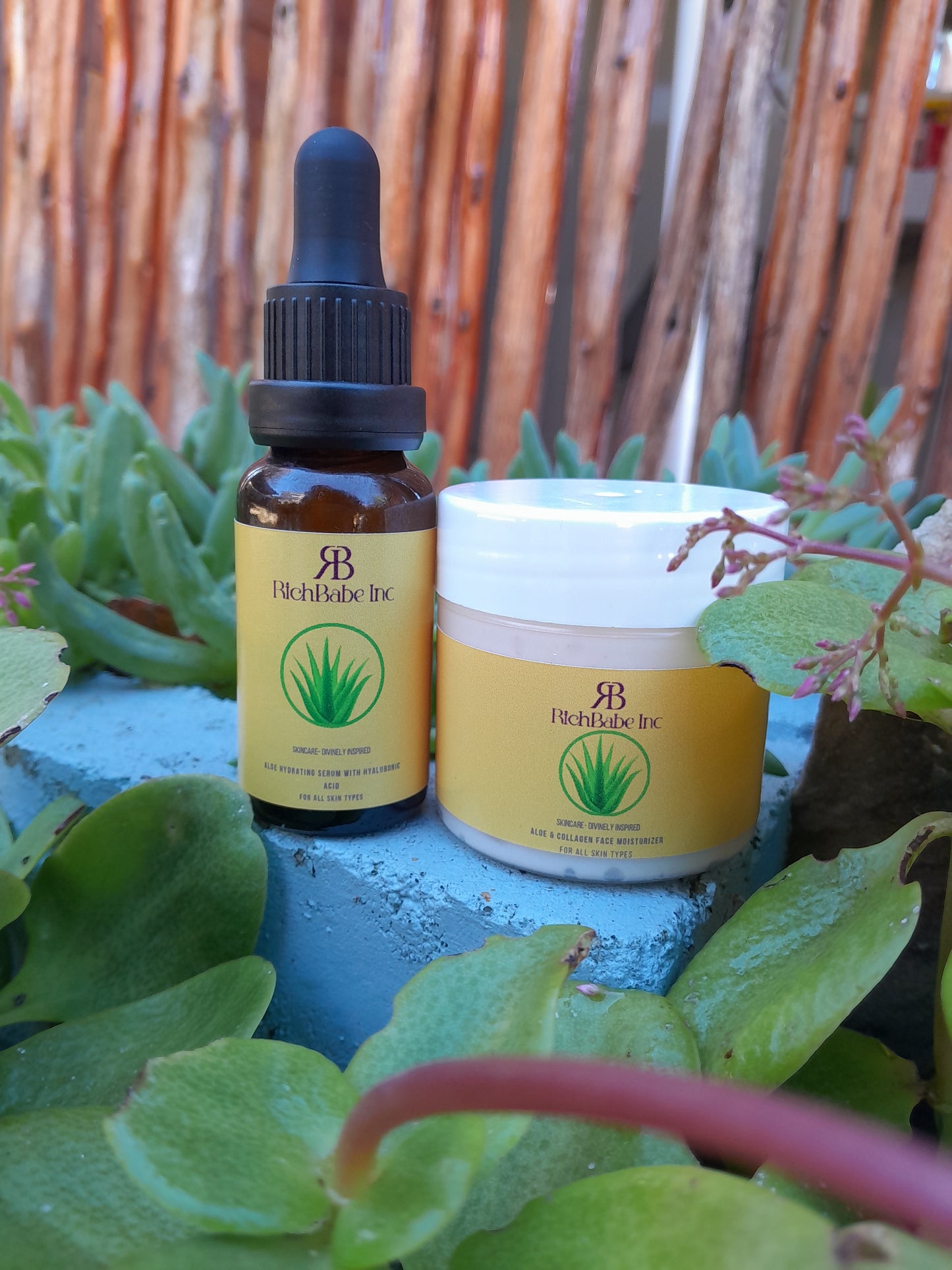 Aloe & Hyaluronic Acid Serum + Aloe & Collagen Moisturizer