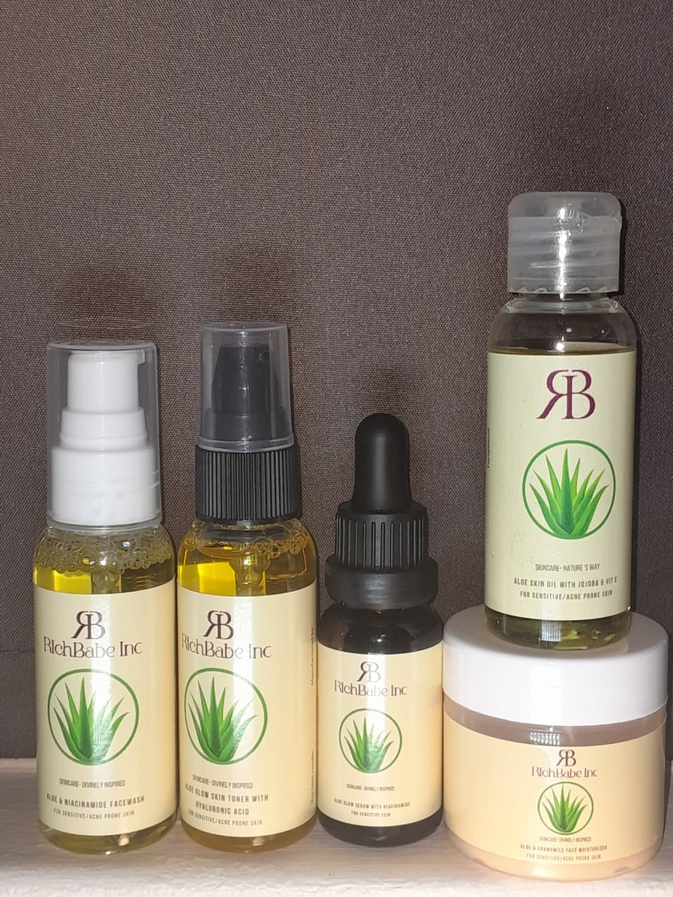 5 Step Set Skincare Routine- Sensitive and Acne Prone Skin