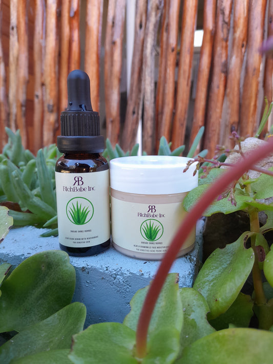 Aloe & Niacinamide Serum + Aloe & Chamomile Moisturizer