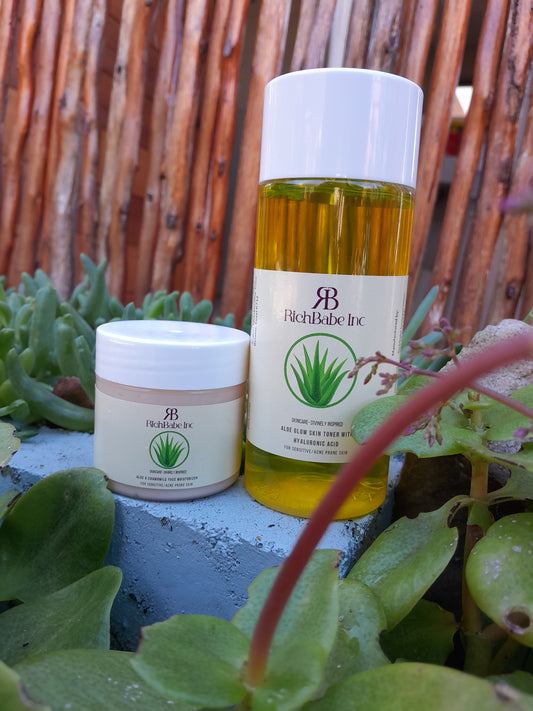 Aloe & Hyaluronic acid Toner + Aloe & Chamomile Moisturizer