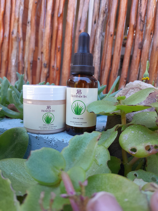 Aloe & Niacinamide Serum + Aloe & Chamomile Moisturizer