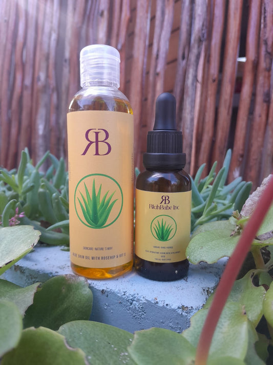 Aloe & Hyaluronic Acid Serum + Aloe & Rosehip Oil Combo