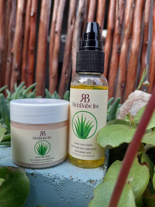 Aloe & Hyaluronic acid Toner + Aloe & Chamomile Moisturizer