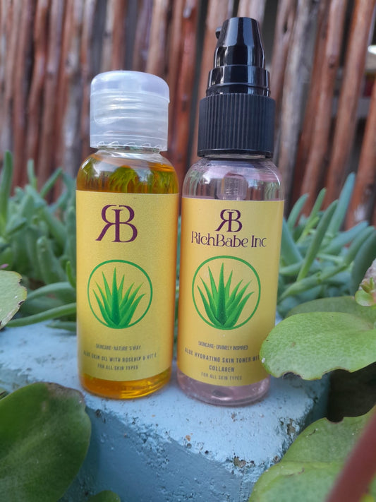 Aloe & Collagen Toner + Aloe & Rosehip Oil