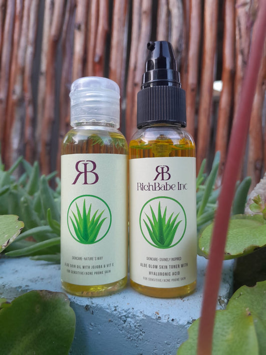 Aloe & Hyaluronic Acid Toner + Aloe & Jojoba Oil
